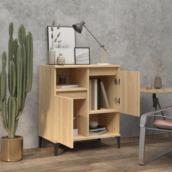 Aparador de madera contrachapada roble Sonoma 60x35x70 cm M 3