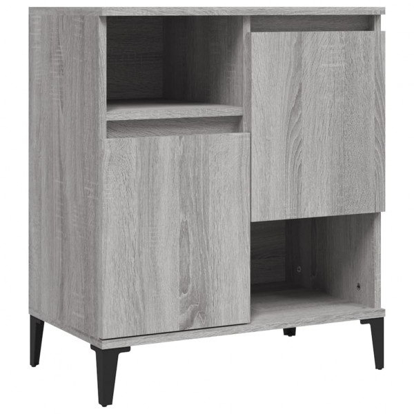 Aparador de madera contrachapada gris Sonoma 60x35x70 cm M 2