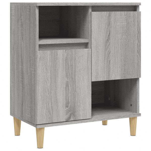 Aparador de madera contrachapada gris Sonoma 60x35x70 cm M 2