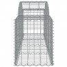 Cesto gabião arqueado 200x50x60/80 cm ferro galvanizado 4