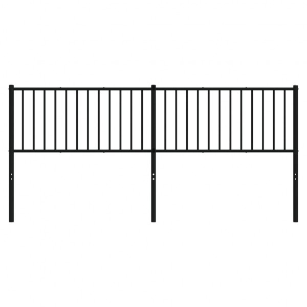 Cabeceira de cama 193 cm metal preto M 3