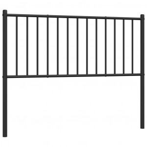 Cabecero de metal negro 75 cm H