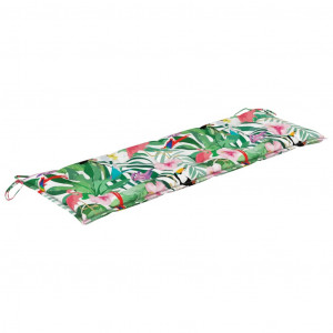 Cojín de banco de jardín tela Oxford multicolor 150x50x7 cm H