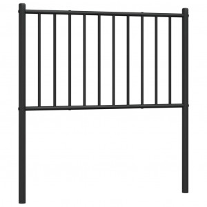 Cabecero de metal negro 100 cm H