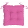Almofadões de cadeira 4 pcs 50x50x7 cm tecido oxford rosa 4