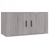 Set de muebles para TV 2 pzas madera contrachapada gris Sonoma 4
