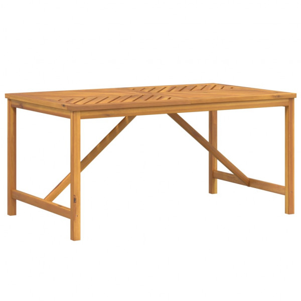 Mesa de comedor de jardín madera maciza de acacia 150x90x74 cm M 2