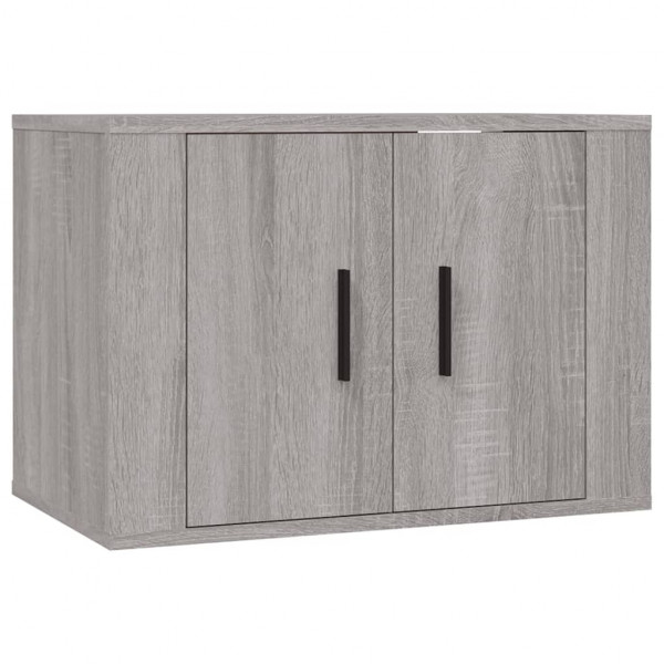 Set de muebles para TV 3 pzas madera contrachapada gris Sonoma M 4