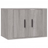 Set de muebles para TV 3 pzas madera contrachapada gris Sonoma 4