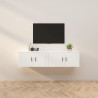 Muebles para TV de pared 2 uds blanco 80x34.5x40 cm 1