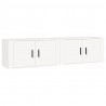 Muebles para TV de pared 2 uds blanco 80x34.5x40 cm 2
