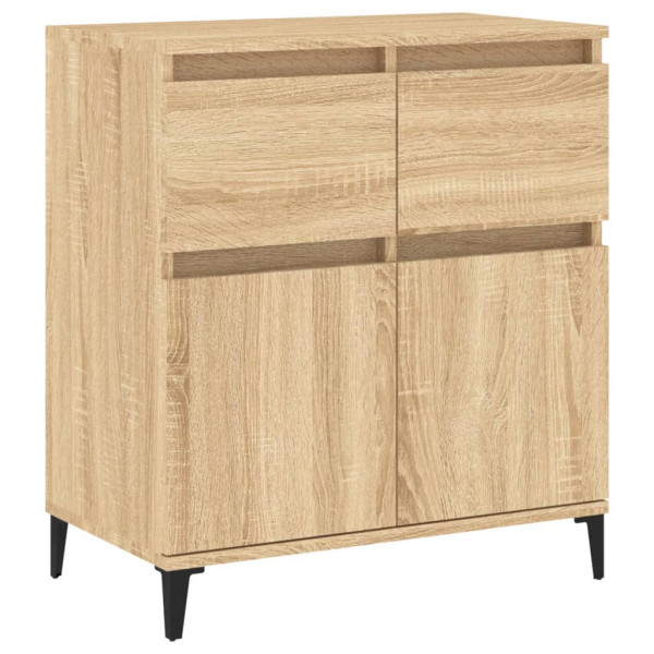 Aparador de madera contrachapada roble Sonoma 60x35x70 cm M 2
