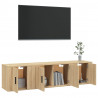Set de muebles para TV 3 pzas madera contrachapada roble sonoma 3
