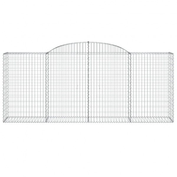 Cesto gabião arqueado 300x50x120/140 cm ferro galvanizado M 3