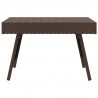 Mesa auxiliar plegable ratán sintético marrón 60x40x38 cm 3