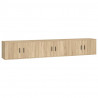 Muebles para TV de pared 3 uds roble Sonoma 80x34.5x40 cm 2