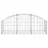 Cesta de gaviones forma arco hierro galvanizado 150x50x40/60 cm 3
