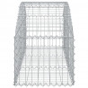 Cesta de gaviones forma arco hierro galvanizado 150x50x40/60 cm 4