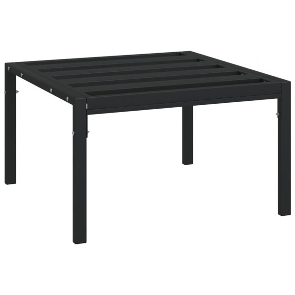 Apoios de pés jardim c/ almofadões cinzento 2pcs 60x60x35cm aço M 5