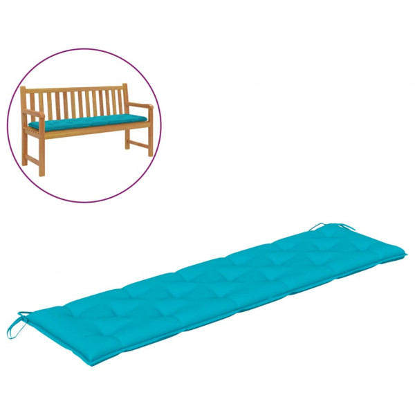 Almofadões para bancos de jardim 2 pcs tecido oxford turquesa M 3