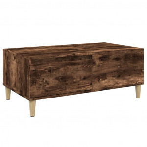 Mesa de centro madera contrachapada roble ahumado 90x50x36.5 cm H