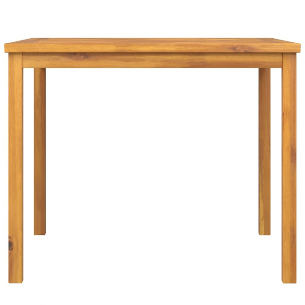 Mesa de comedor de jardín madera maciza de acacia 90x90x74 cm M 3