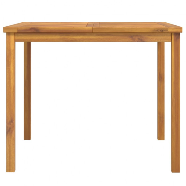 Mesa de comedor de jardín madera maciza de acacia 90x90x74 cm M 4