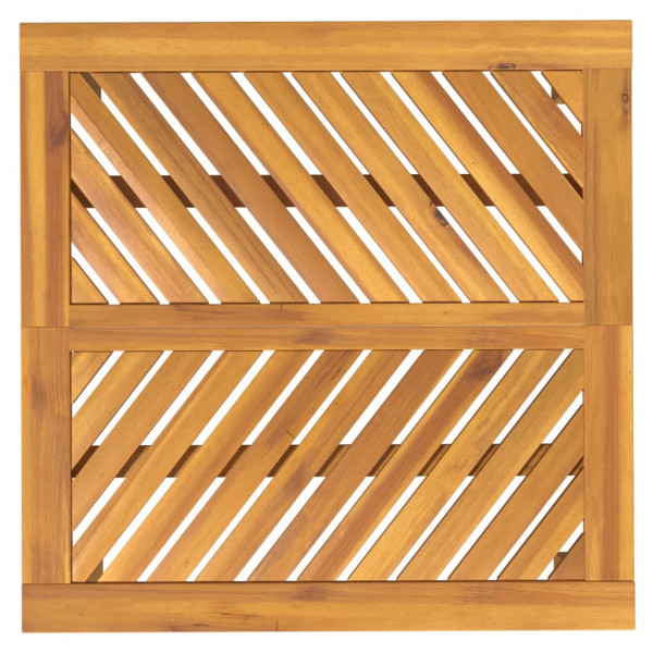 Mesa de comedor de jardín madera maciza de acacia 90x90x74 cm M 5