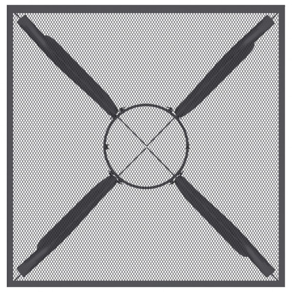 Mesa de jardim 50x50x72 cm malha de aço antracite M 4