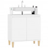 Armario para lavabo madera contrachapada blanco 58x33x60 cm 4