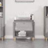 Armario de lavabo madera contrachapada gris Sonoma 58x33x60 cm 3