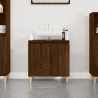 Armario de lavabo madera contrachapada roble marrón 58x33x60 cm 1