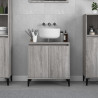 Armario de lavabo madera contrachapada gris Sonoma 58x33x60 cm 1