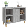 Armario de lavabo madera contrachapada gris Sonoma 80x33x60 cm 4