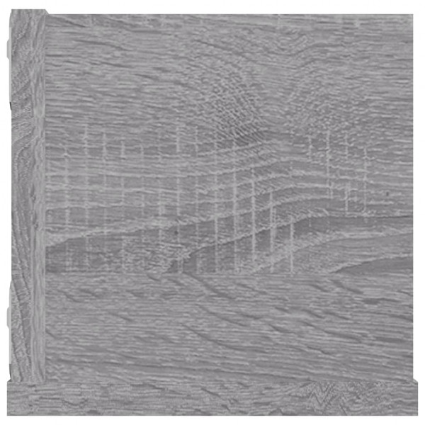 Estante de pared para CD madera contrachapada gris 100x18x18 cm M 5