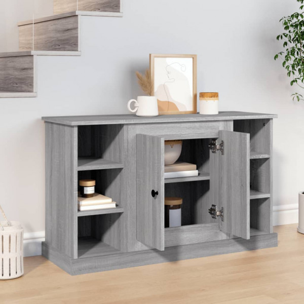 Aparador de madera contrachapada gris Sonoma 100x35.5x60 cm M 3