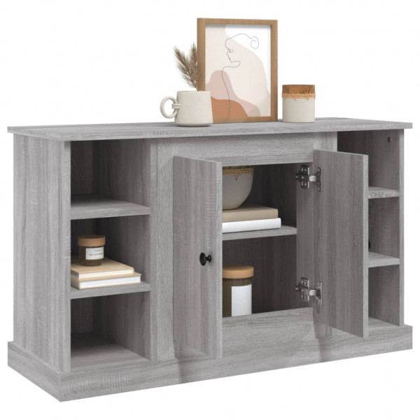 Aparador de madera contrachapada gris Sonoma 100x35.5x60 cm M 5