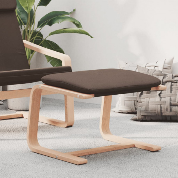 Reposapiés de tela marrón oscuro 51x41x40 cm D