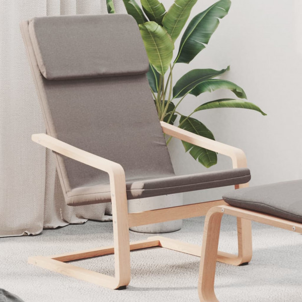 Sillón de relax de tela gris taupe D