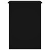 Escritorio de madera contrachapada negro 100x55x75 cm 5