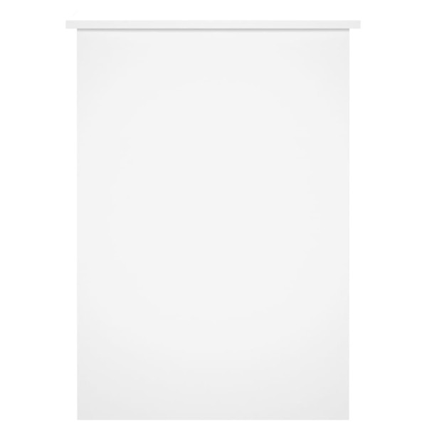 Escritorio madera contrachapada blanco brillante 100x55x75 cm M 4