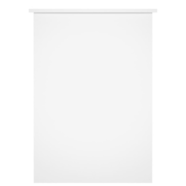 Escritorio de madera contrachapada blanco 100x55x75 cm M 5