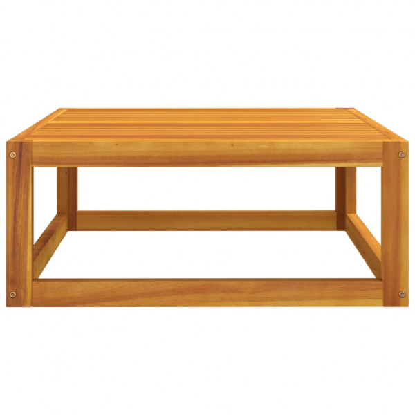 Mesa de centro madera maciza de acacia 68x68x29 cm M 4