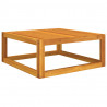 Mesa de centro madera maciza de acacia 68x68x29 cm 5