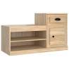 Mueble zapatero madera contrachapada roble Sonoma 100x42x60 cm 2