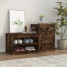 Mueble zapatero madera contrachapada roble ahumado 100x42x60 cm 1