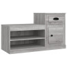 Mueble zapatero madera contrachapada gris Sonoma 100x42x60 cm 2