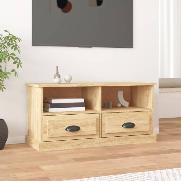 Mueble para TV madera contrachapada roble Sonoma 93x35.5x45 cm D