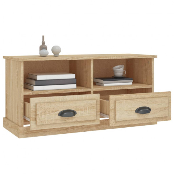 Mueble para TV madera contrachapada roble Sonoma 93x35.5x45 cm M 5