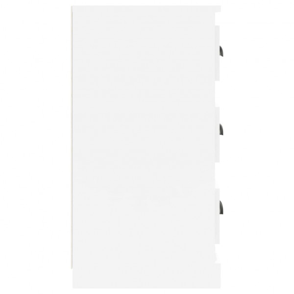 Aparadores 2 pcs derivados de madeira branco brilhante M 5